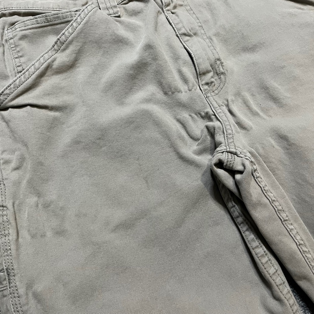 Ridgecut Toughwear Mens 34x32 Beige Canvas Carpenter Pants Utility Workwear - Picture 8 of 11